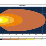 Pracovní LED světlo 40 W 108x75 mm 4000 lm, obdélníkové, 10/30 V širokoúhlé 8 LED 