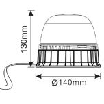 LED maják EMC 8 W upevnění pomocí šroubů, 10-30 V
