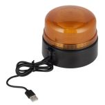 Dobíjecí LED maják 12,6 W, O 123 x 98 mm (3,7 V), magnetické upevnění