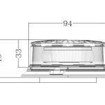 LED maják LP 23 W magnetické upevnění a připojení do zapalovače, 10-30 V