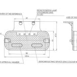 Obrysové LED světlo, obdélníkové 105,4 x 45 x 11,8 mm (12/24 V)