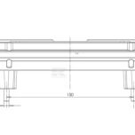 Multifunkční levé zadní LED světlo, obdélníkové, 242 x 134 x 36,5 mm (12/24 V)