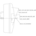 Multifunkční zadní LED světlo, kulaté, O 142 mm (12/24 V) 