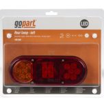 Levé zadní LED světlo 205x53,6x80 mm, 12/24 V