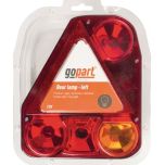 Levé zadní LED světlo 174x54,5x206 mm, 12/24 V