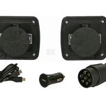 Sada magnetických bezdrátových zadních LED světel, 110 x 103 mm, 7-pin (12 V, Li-ion)