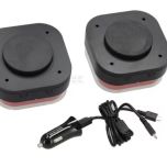 Sada magnetických bezdrátových zadních LED světel, 110 x 108 mm, 7-pin (12-24 V, Li-ion)