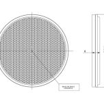 Oranžové kulaté samolepicí odrazky O78 x 8 mm 
