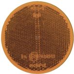 Oranžové kulaté samolepicí odrazky O78 x 8 mm 