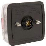 Zadní LED světlo vč. SPZ, hranaté 106 x 98 x 35 mm, 1W/ 12V