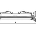 Kloubová hřídel s hvězdicovou spojkou PTO 40 - 1010 mm, připojení 1-3/8 - 6 drážek