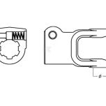 Nasazovací vidlice 1-3/8" 6drážek (L23), připojení 27 mm