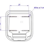 Neodpružené PVC sedadlo šíře 390 mm