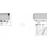 Mechanicky odpruž. sedadlo s látkovým potahem šíře 510 mm s loketními opěrkami (125 kg) 