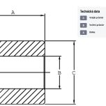 Redukční pouzdro třetího bodu, 22,6/28,8-44 mm