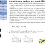 Ucpávkové šňůry TEMAPACK - Montážní návod
