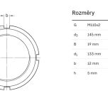 Matice KM 22 - Rozměrové údaje