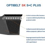Klínový řemen optibelt SK - konstrukce řemenu
