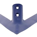 Šípová radlice 8 x 285 mm zahnutá se 2 otvory 13,5 mm (Bednar)