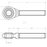 Oko s levým závitem M24x3 Kat. 1 (19,4 mm) - TL160241LKR