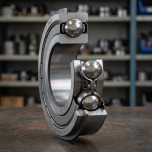 Produktový záběr - SKF 6004-2ZNR Jednořadé kuličkové ložisko