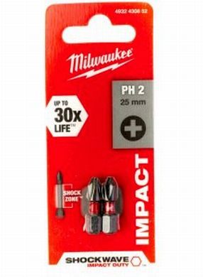 Impact Duty šroubovací bit Shockwave PH2 x 25 mm - sada 2 ks