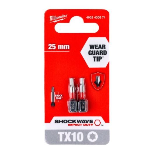 Impact Duty šroubovací bit Shockwave TX15 x 25 mm - sada 2 ks