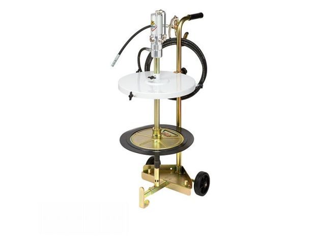 Mazací technika - mobilní sestava s pneu čerpadlem pro sudy 50-60 kg