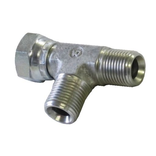 Hydraulické šroubení BSP - T-spojka nastavitelná EVL AGR 1/4 x DKR 1/4