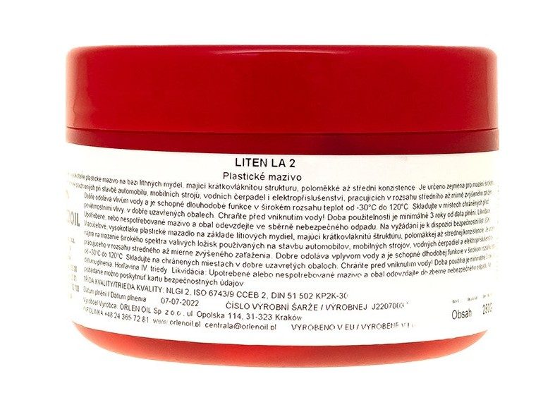 Plastické mazivo LA 2/0.25 kg - Orlen