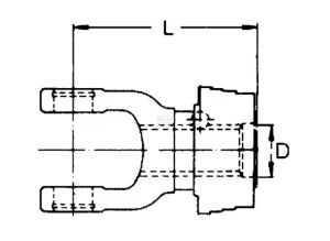 Nasazovací vidlice 1-3/8" 6drážek (W2300, W300E)