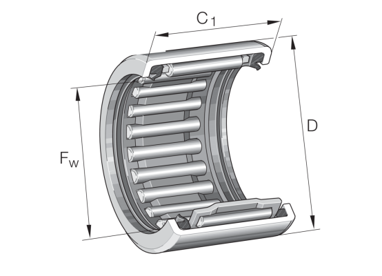 INA HK2530-2RS-L271 Jehlové ložisko 