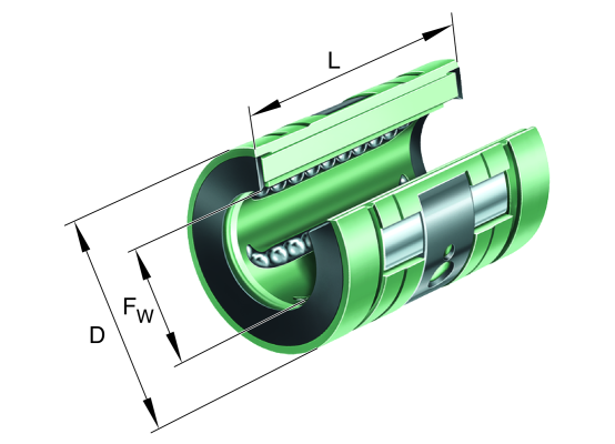 INA KNO50-B-PP Lineární kuličkové ložisko 