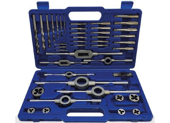 Opravárenské nářadí - Völkel sada vrtáků a závitníků M3 - M12 HSS-G, 43 dílů