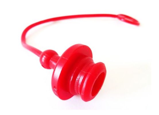 Prachovka - krytka kuličkové zásuvky PPV3 DN 25 - červená