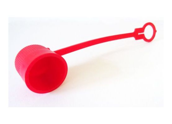 Prachovka - krytka šroubovací zásuvky PVV3 DN 13 - červená