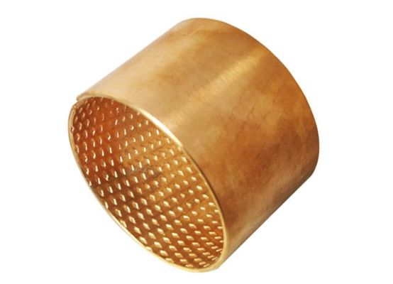 Kluzné pouzdro 38/42x50 - bronzové s mazacími kapsičkami