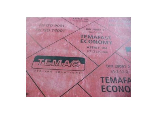 Těsnicí bezasbestová deska TEMAFAST - tl. 1.5 mm - 500 x 500 mm