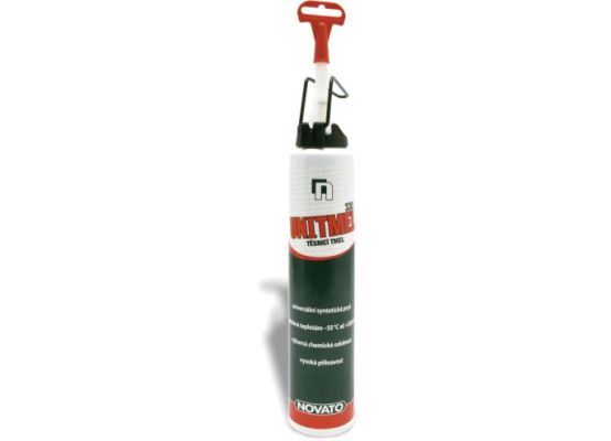 Syntetický těsnící tmel NOVATO 582 070, 200 ml tlaková dóza-červená