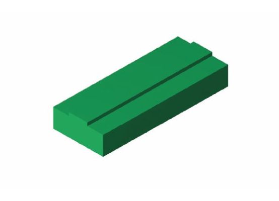 Vedení řetězu PE 12 B1 - 15 x 25 mm - T profil - L=2000 mm