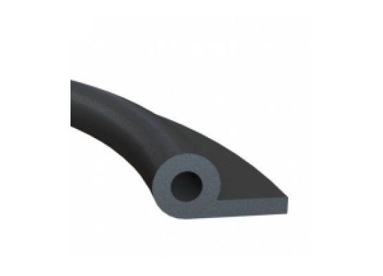 Pryžový profil EPDM Tvar "P" s dutinkou - 25 x 10/ 2 mm