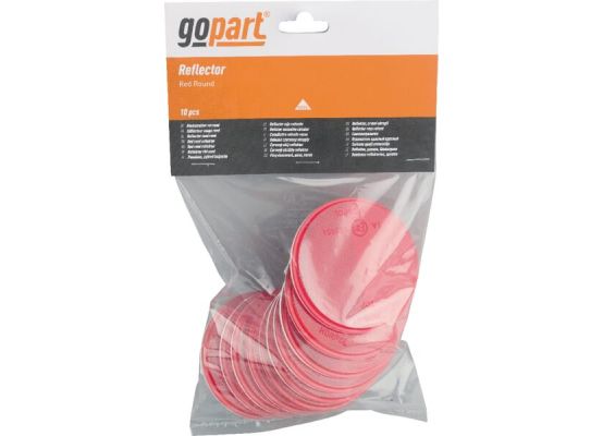 Červená kulatá samolepicí odrazka O78 x 8 mm