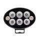 Pracovní + výstražné LED světlo 36 W 155x58x105 mm 3500 lm, oválné 10/30 V širokoúhlé, 6+2 LED