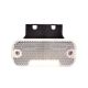 Bílé obrysové LED světlo, obdélníkové 105,4 x 45 x 11,8 mm (12/24 V)