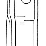 Nůž 4x48x100 mm levý s otvorem O 21 mm (Pöttinger) - 434977KR