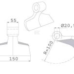 Mulčovací kladivo Agrimaster 150 mm, pracovní poloměr 100 mm - CK1170
