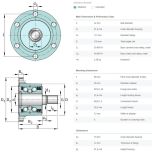 Schaeffler - INA - Ložisková jednotka pro diskové podmítače - Rozměry.