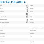 Kolo 453 PUR-g100 p - Technická specifikace