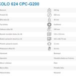 Kolo otočné 624 CPC-G200 - Technická specifikace