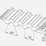 Profil ozubení T10 DL